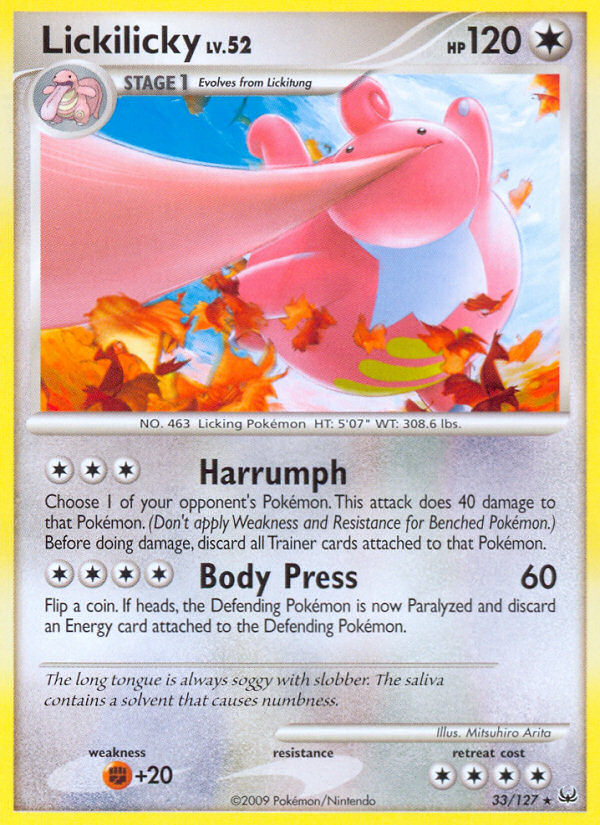 Lickilicky (33/127) [Platinum: Base Set] | Event Horizon Hobbies CA