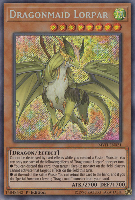 Dragonmaid Lorpar [MYFI-EN021] Secret Rare | Event Horizon Hobbies CA