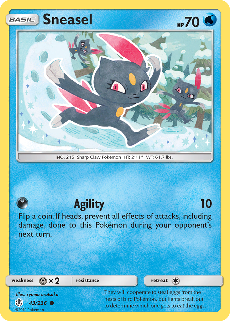 Sneasel (43/236) [Sun & Moon: Cosmic Eclipse] | Event Horizon Hobbies CA