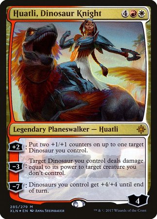 Huatli, Dinosaur Knight [Ixalan] | Event Horizon Hobbies CA