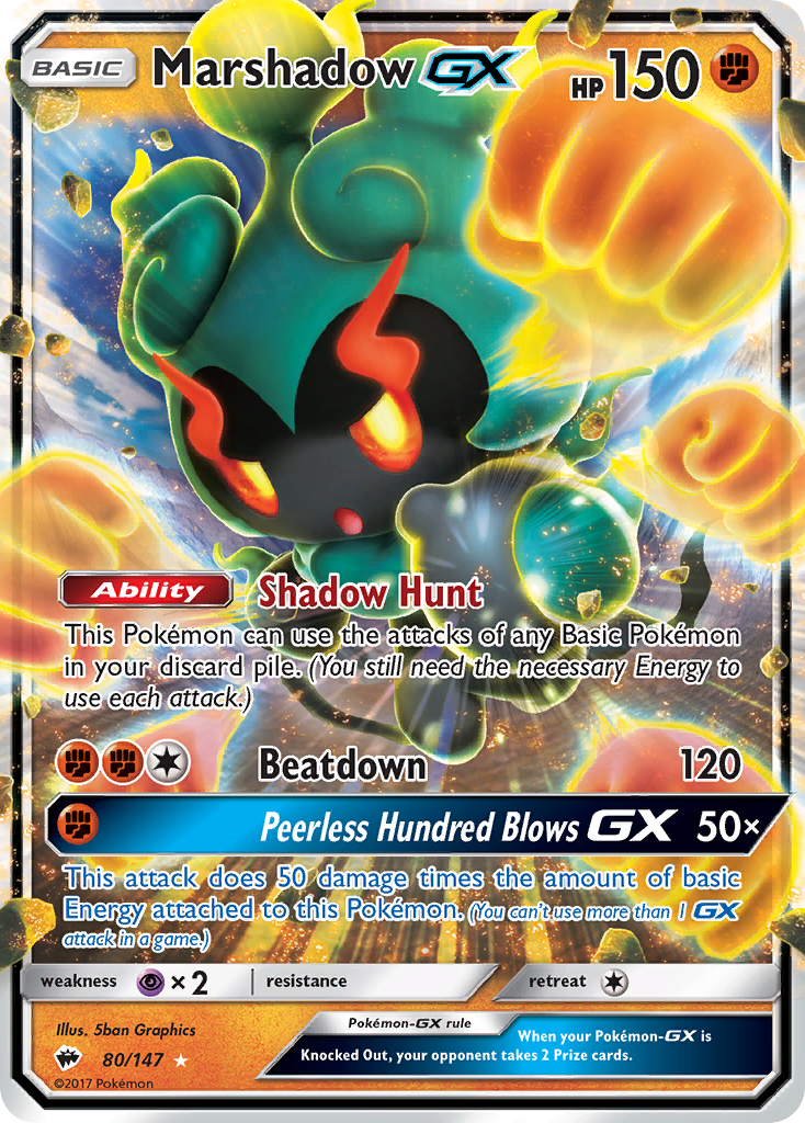 Marshadow GX (80/147) [Sun & Moon: Burning Shadows] | Event Horizon Hobbies CA