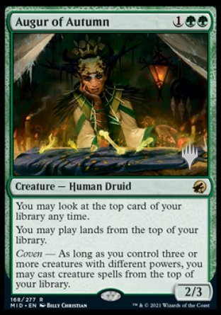 Augur of Autumn (Promo Pack) [Innistrad: Midnight Hunt Promos] | Event Horizon Hobbies CA