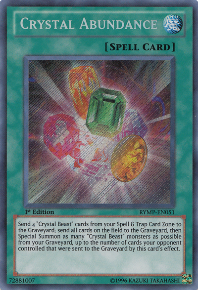 Crystal Abundance [RYMP-EN051] Secret Rare | Event Horizon Hobbies CA