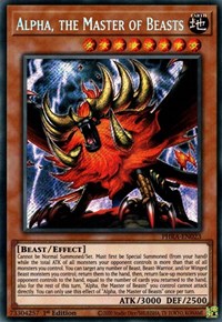 Alpha, the Master of Beasts [PHRA-EN023] Secret Rare | Event Horizon Hobbies CA