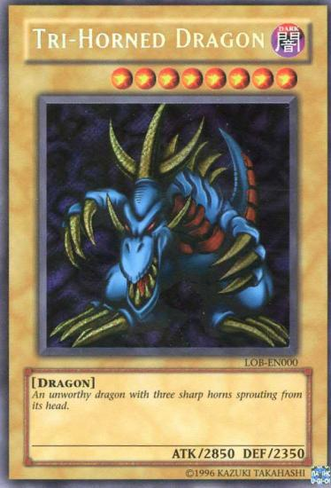 Tri-Horned Dragon [LOB-EN000] Secret Rare | Event Horizon Hobbies CA