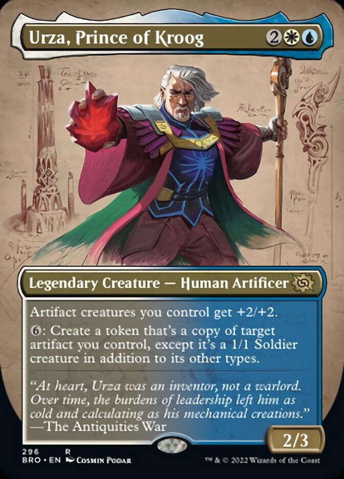 Urza, Prince of Kroog (Borderless Alternate Art) [The Brothers' War] | Event Horizon Hobbies CA