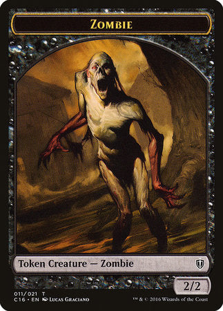 Zombie // Worm Double-sided Token [Commander 2016 Tokens] | Event Horizon Hobbies CA