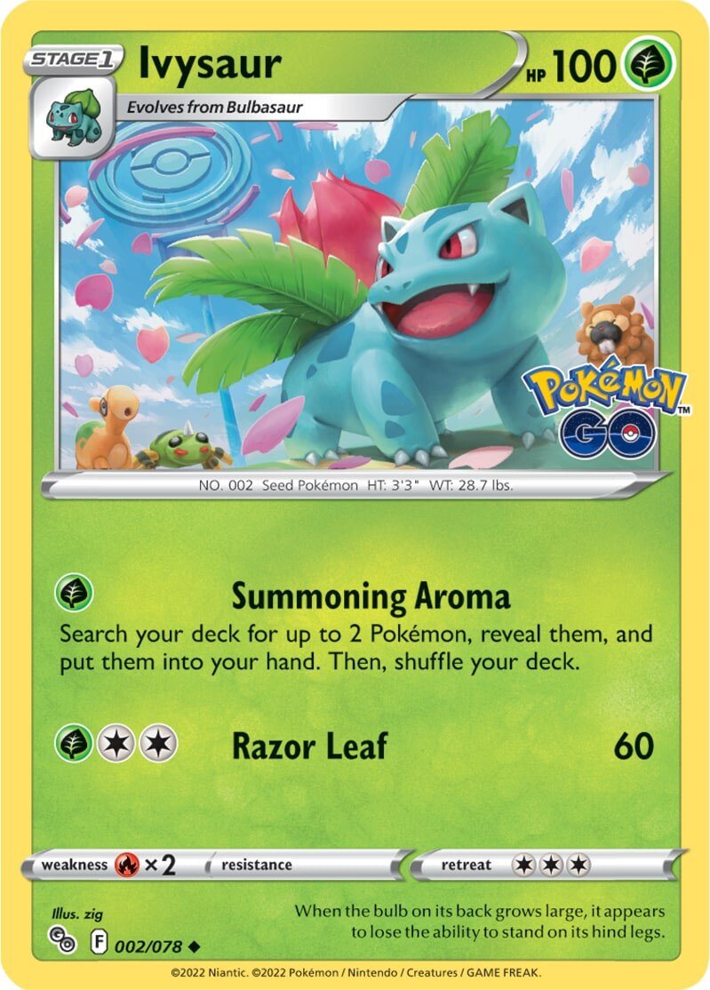 Ivysaur (002/078) [Pokémon GO] | Event Horizon Hobbies CA