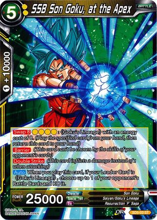 SSB Son Goku, at the Apex (Starter Deck - The Crimson Saiyan) (SD5-03) [Colossal Warfare] | Event Horizon Hobbies CA