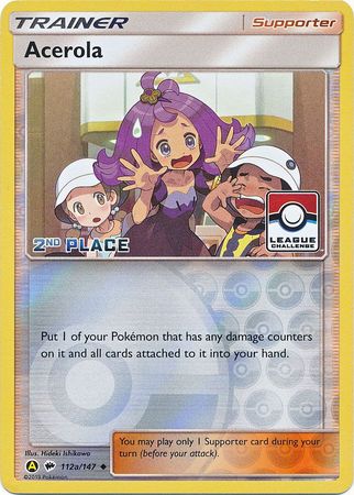 Acerola (112a/147) (League Promo 2nd Place) [Sun & Moon: Burning Shadows] | Event Horizon Hobbies CA