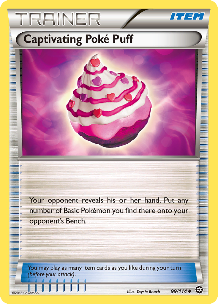 Captivating Poke Puff (99/114) [XY: Steam Siege] | Event Horizon Hobbies CA