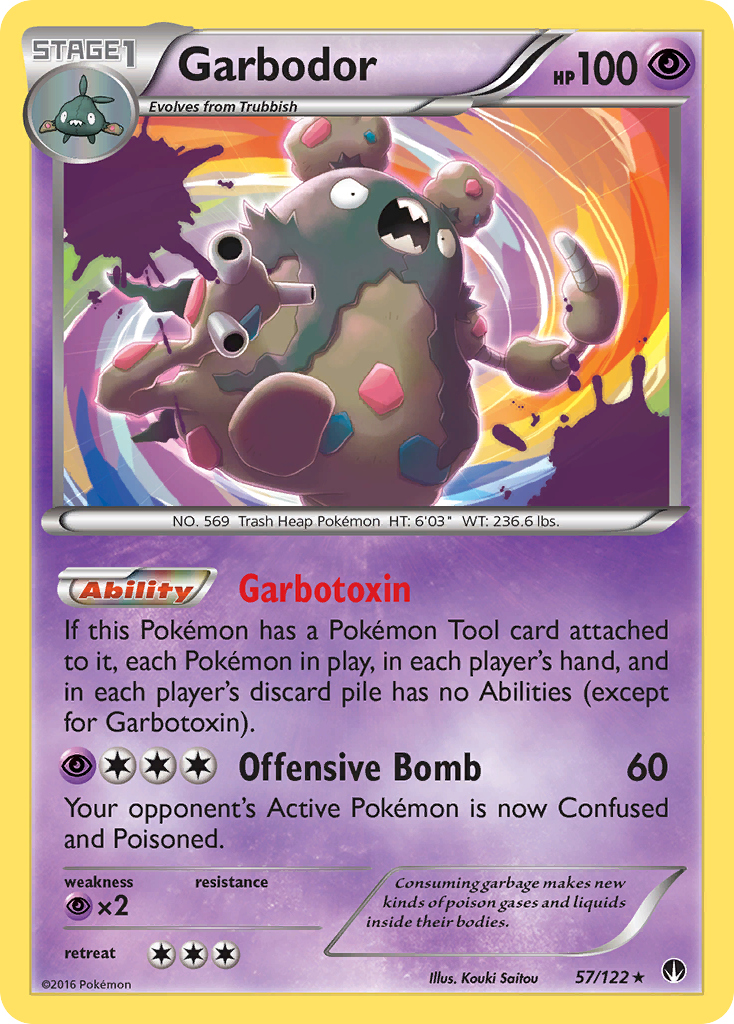 Garbodor (57/122) [XY: BREAKpoint] | Event Horizon Hobbies CA