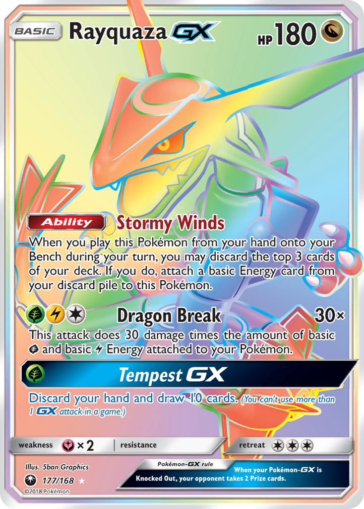 Rayquaza GX (177/168) [Sun & Moon: Celestial Storm] | Event Horizon Hobbies CA