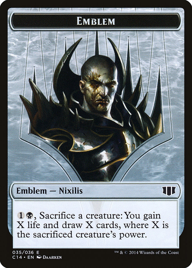 Ob Nixilis of the Black Oath Emblem // Zombie (016/036) Double-sided Token [Commander 2014 Tokens] | Event Horizon Hobbies CA