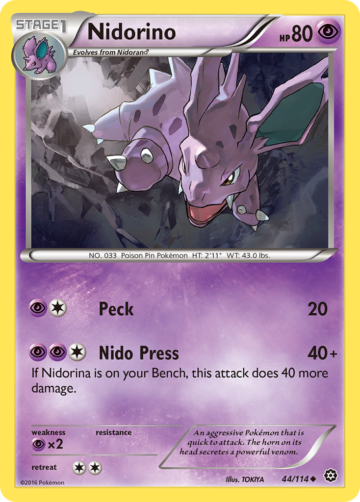 Nidorino (44/114) [XY: Steam Siege] | Event Horizon Hobbies CA