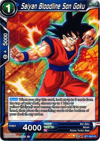 Saiyan Bloodline Son Goku (BT7-028) [Assault of the Saiyans] | Event Horizon Hobbies CA