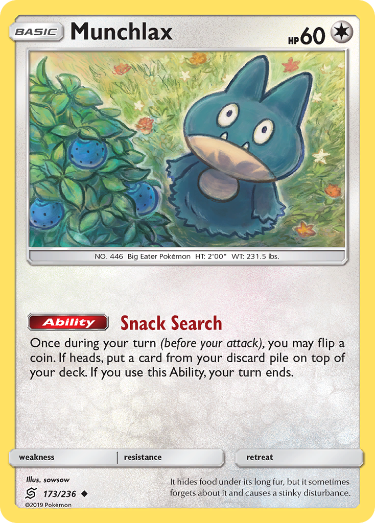 Munchlax (173/236) [Sun & Moon: Unified Minds] | Event Horizon Hobbies CA