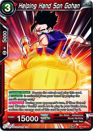 Helping Hand Son Gohan (BT7-007) [Assault of the Saiyans] | Event Horizon Hobbies CA