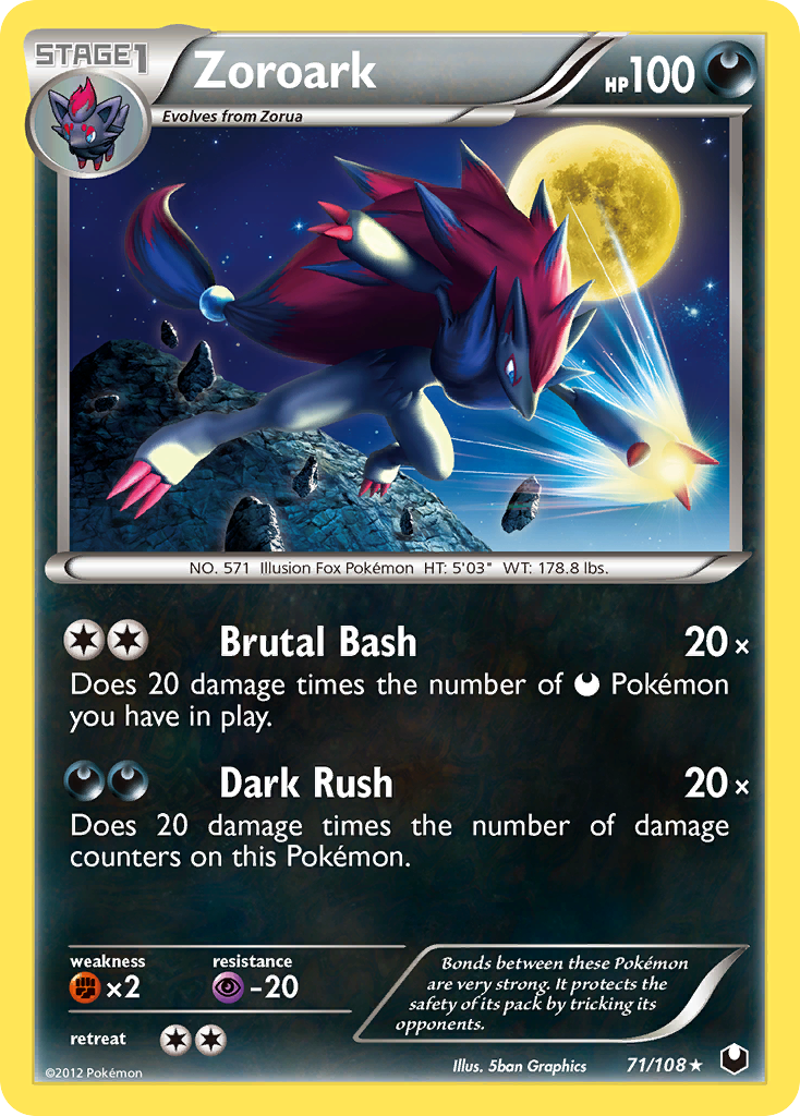 Zoroark (71/108) [Black & White: Dark Explorers] | Event Horizon Hobbies CA