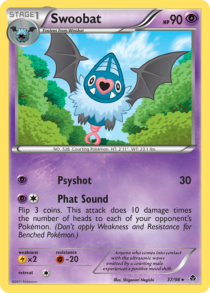 Swoobat (37/98) [Black & White: Emerging Powers] | Event Horizon Hobbies CA