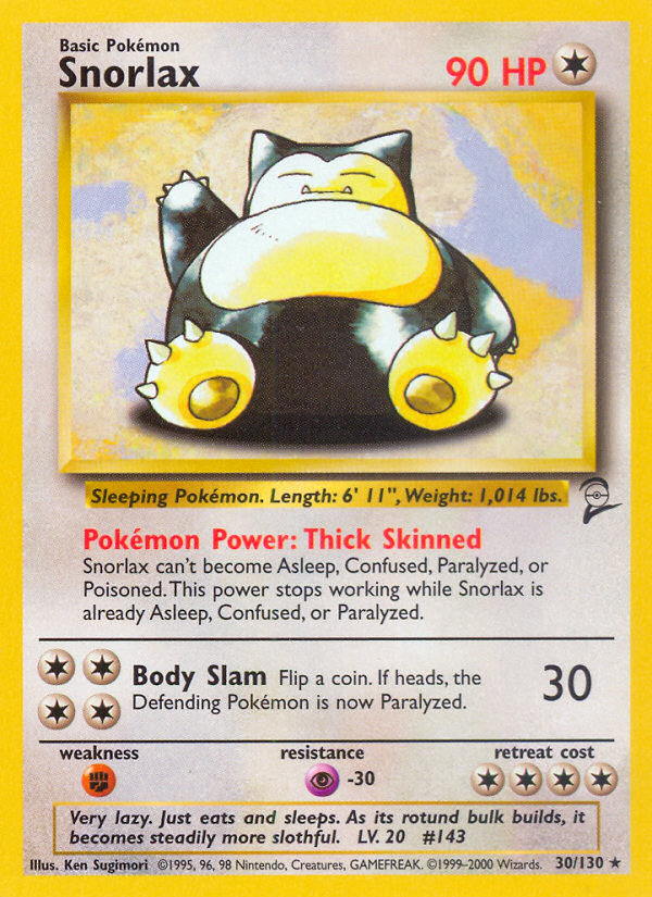 Snorlax (30/130) [Base Set 2] | Event Horizon Hobbies CA