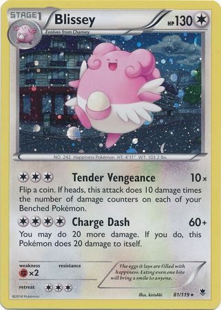 Blissey (81/119) (Cosmos Holo) [XY: Phantom Forces] | Event Horizon Hobbies CA