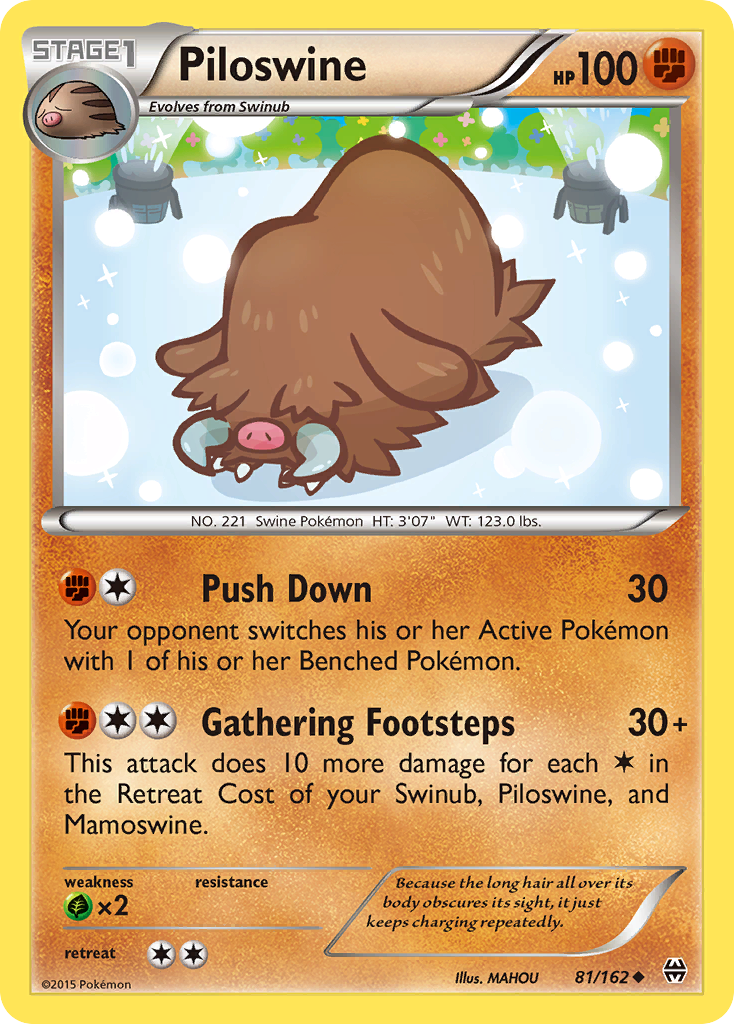 Piloswine (81/162) [XY: BREAKthrough] | Event Horizon Hobbies CA