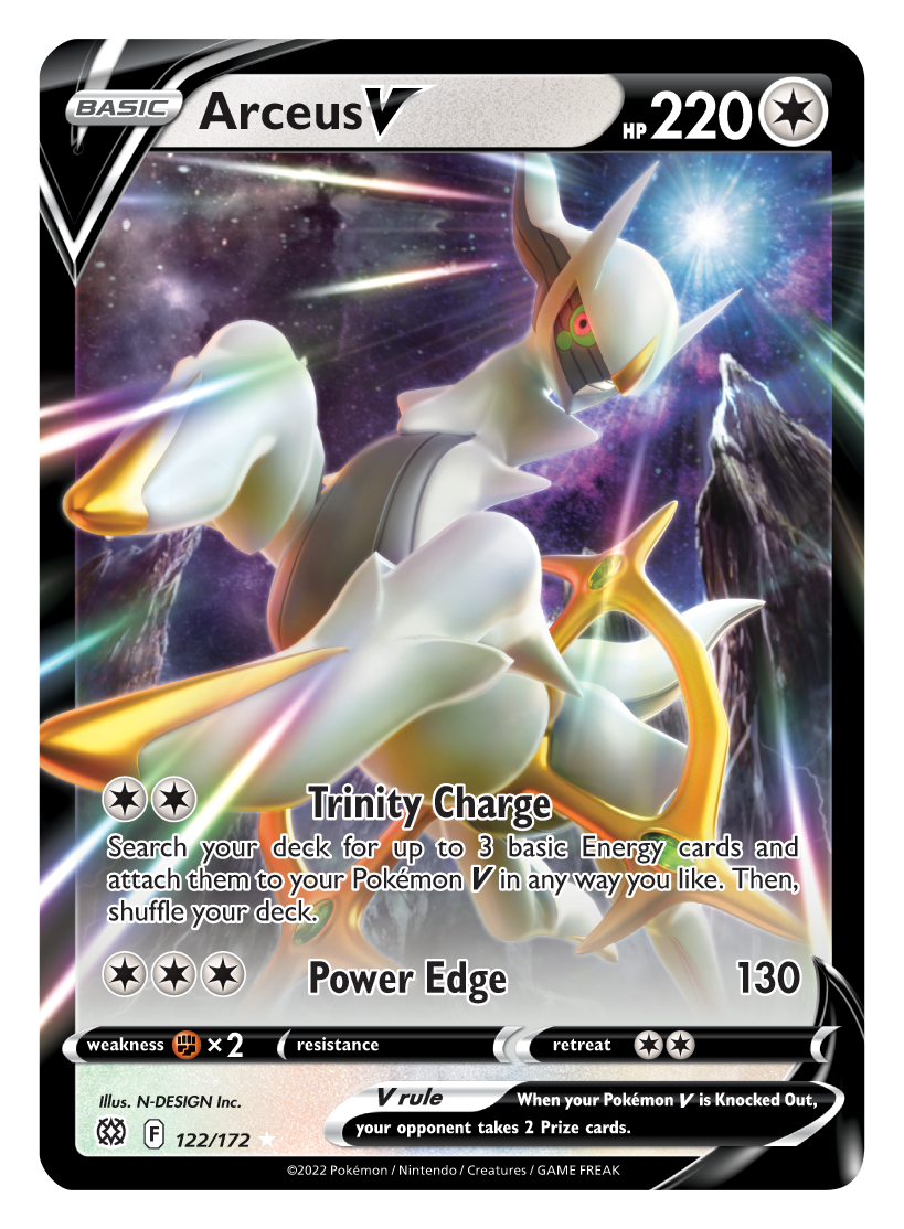 Arceus V (122/172) [Sword & Shield: Brilliant Stars] | Event Horizon Hobbies CA