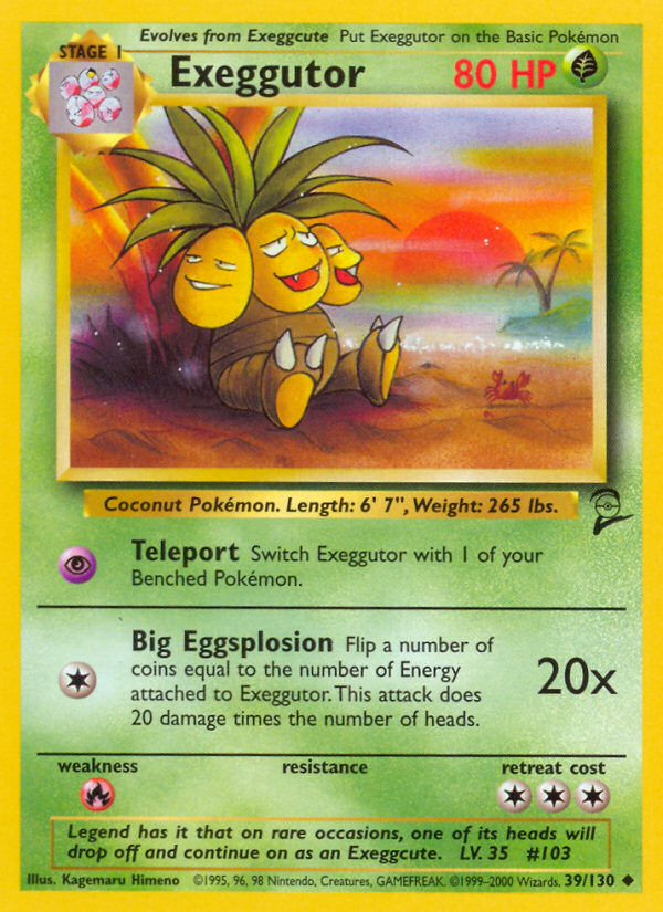 Exeggutor (39/130) [Base Set 2] | Event Horizon Hobbies CA