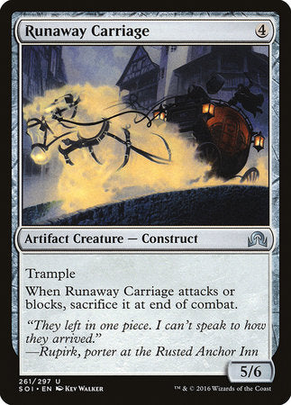 Runaway Carriage [Shadows over Innistrad] | Event Horizon Hobbies CA