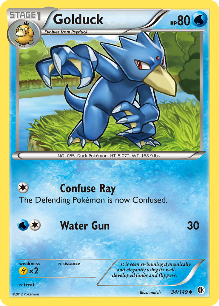 Golduck (34/149) [Black & White: Boundaries Crossed] | Event Horizon Hobbies CA