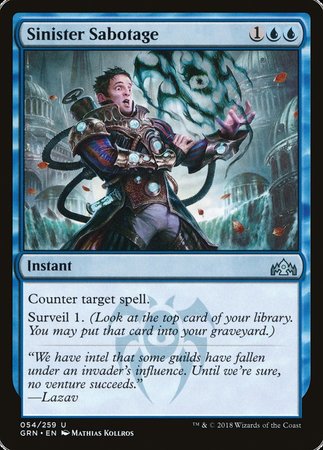 Sinister Sabotage [Guilds of Ravnica] | Event Horizon Hobbies CA