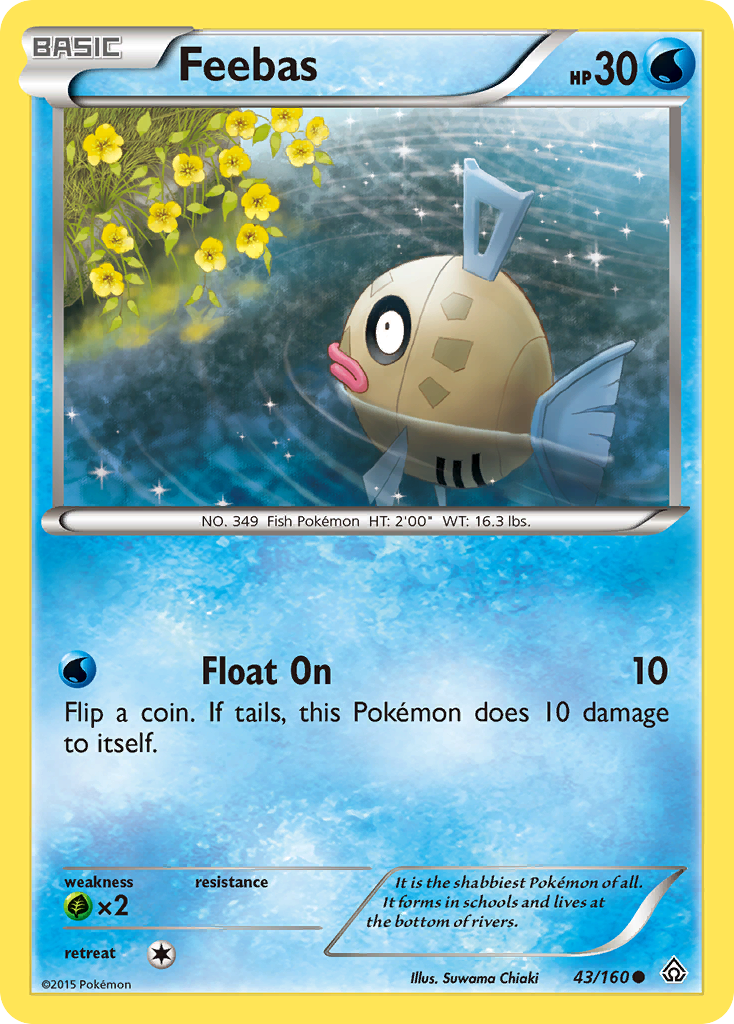 Feebas (43/160) [XY: Primal Clash] | Event Horizon Hobbies CA