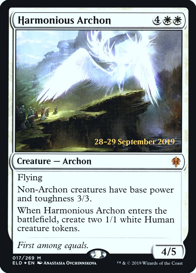 Harmonious Archon  [Throne of Eldraine Prerelease Promos] | Event Horizon Hobbies CA