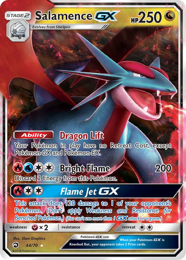 Salamence GX (44/70) [Sun & Moon: Dragon Majesty] | Event Horizon Hobbies CA