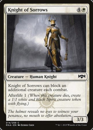 Knight of Sorrows [Ravnica Allegiance] | Event Horizon Hobbies CA