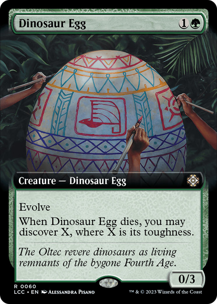 Dinosaur Egg (Extended Art) [The Lost Caverns of Ixalan Commander] | Event Horizon Hobbies CA