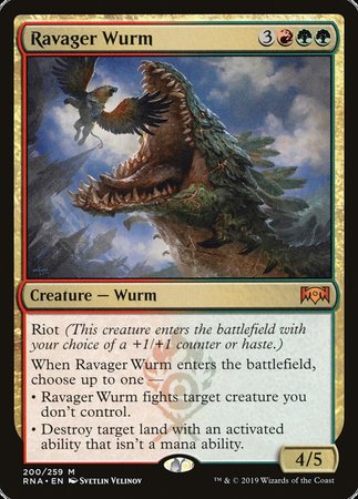 Ravager Wurm [Ravnica Allegiance] | Event Horizon Hobbies CA