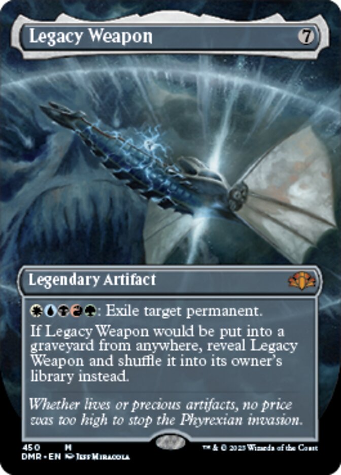 Legacy Weapon (Borderless Alternate Art) [Dominaria Remastered] | Event Horizon Hobbies CA