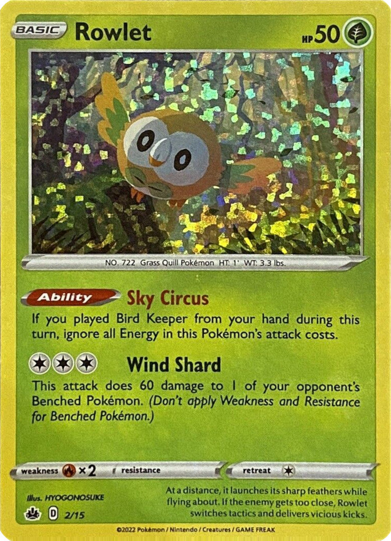 Rowlet (2/15) [McDonald's Promos: Match Battle] | Event Horizon Hobbies CA