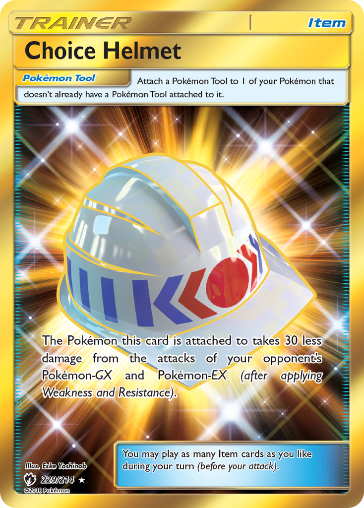 Choice Helmet (229/214) [Sun & Moon: Lost Thunder] | Event Horizon Hobbies CA