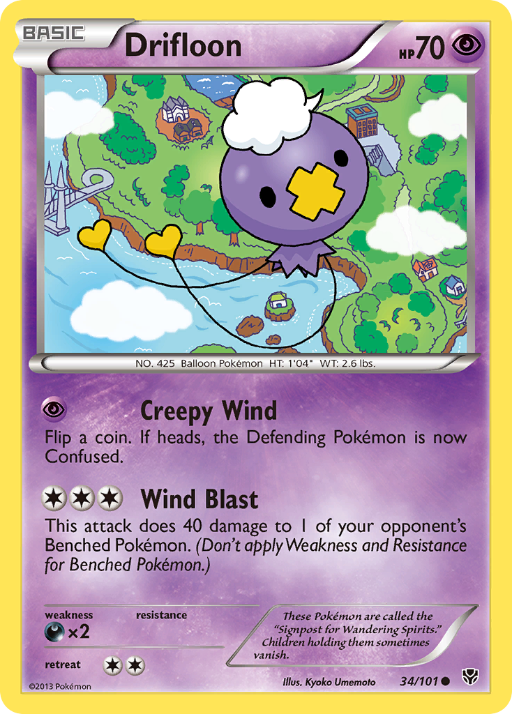 Drifloon (34/101) [Black & White: Plasma Blast] | Event Horizon Hobbies CA