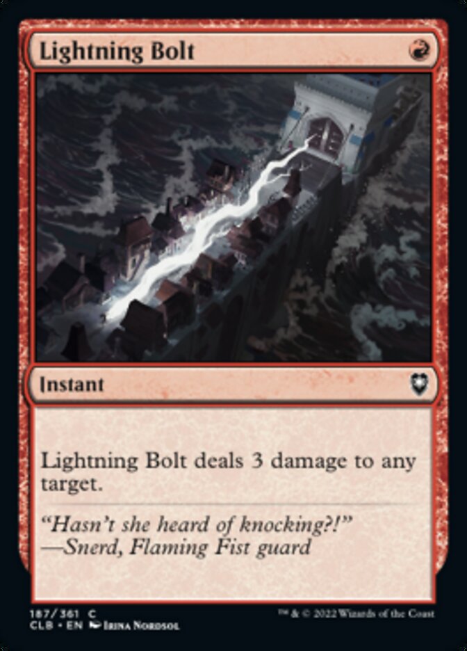 Lightning Bolt [Commander Legends: Battle for Baldur's Gate] | Event Horizon Hobbies CA