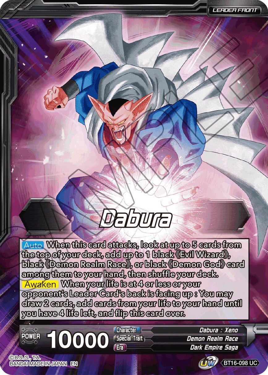 Dabura // Demon God Dabura, Diabolical Awakening (BT16-098) [Realm of the Gods Prerelease Promos] | Event Horizon Hobbies CA