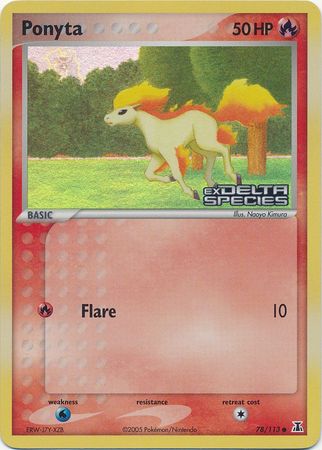 Ponyta (78/113) (Stamped) [EX: Delta Species] | Event Horizon Hobbies CA