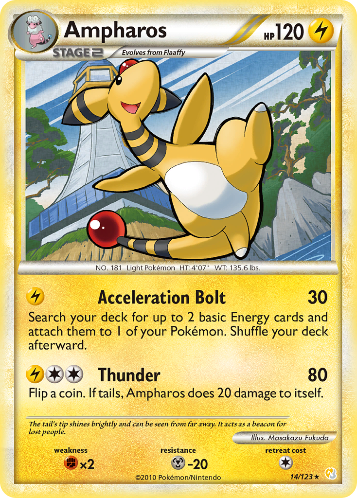 Ampharos (14/123) [HeartGold & SoulSilver: Base Set] | Event Horizon Hobbies CA