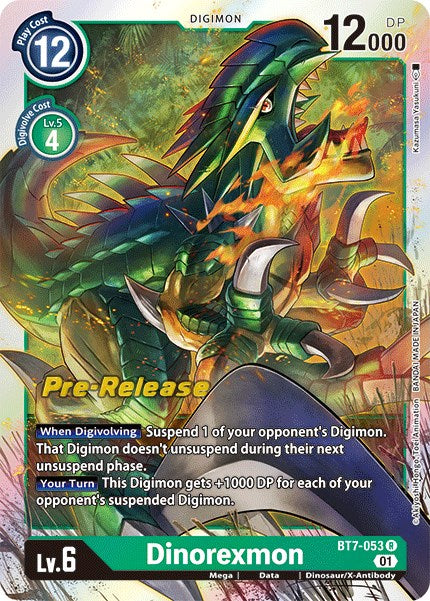 Dinorexmon [BT7-053] [Next Adventure Pre-Release Cards] | Event Horizon Hobbies CA