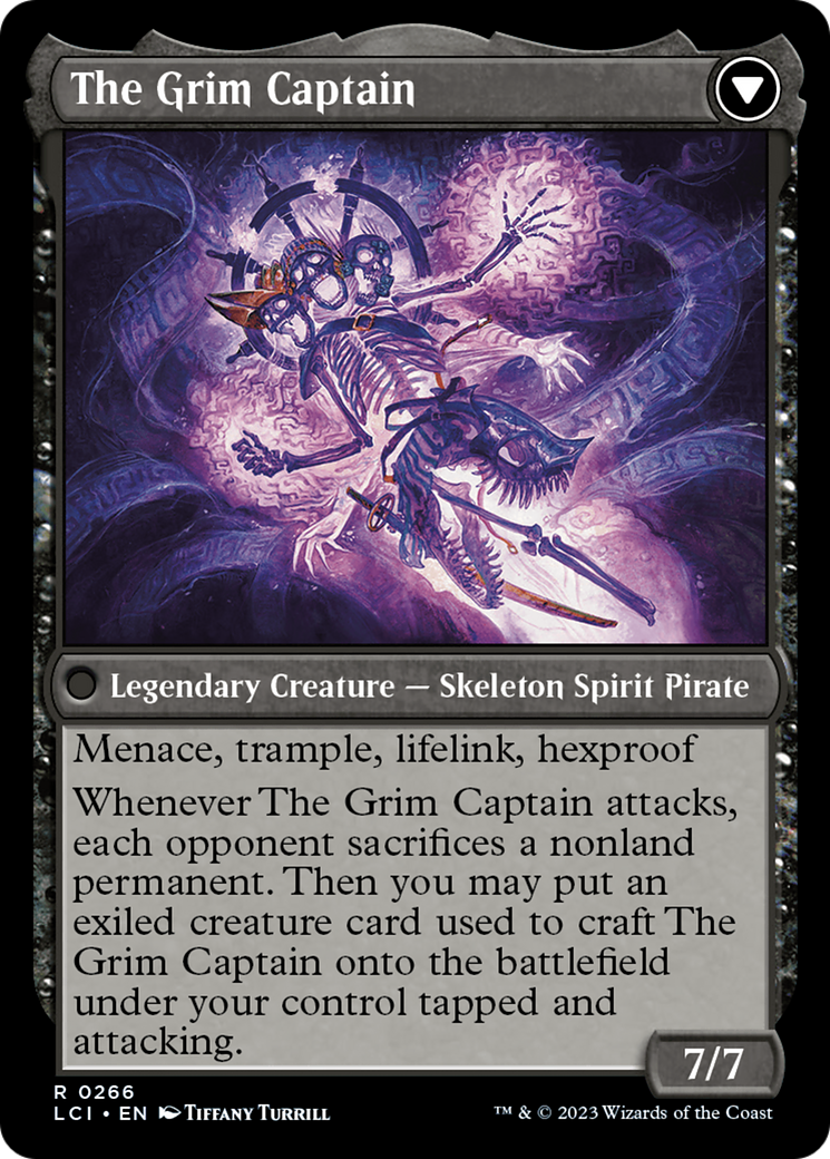Throne of the Grim Captain // The Grim Captain [The Lost Caverns of Ixalan Prerelease Cards] | Event Horizon Hobbies CA