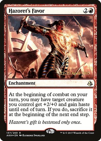 Hazoret's Favor [Amonkhet Promos] | Event Horizon Hobbies CA