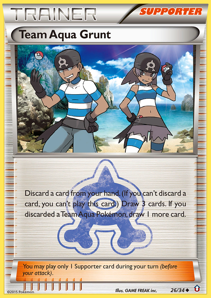 Team Aqua Grunt (26/34) [XY: Double Crisis] | Event Horizon Hobbies CA